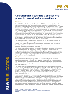 - Borden Ladner Gervais LLP