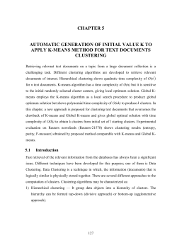 CHAPTER 5 AUTOMATIC GENERATION OF INITIAL VALUE K TO