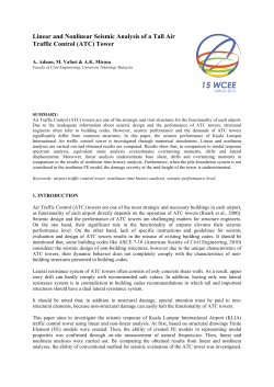 Linear and Nonlinear Seismic Analysis of a Tall Air Traffic Control