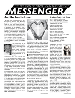 And the best is Love - The Church of Saint John the Baptist