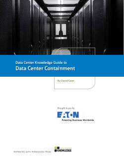 Data Center Containment