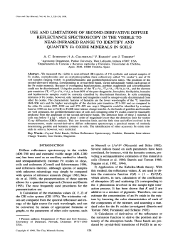 use and limitations of second-derivative diffuse reflectance