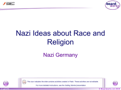 10. Nazi Germany - Nazi Ideas about Race and