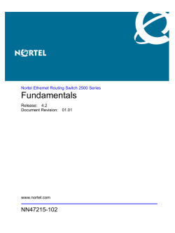 Nortel Ethernet Routing Switch 2500 Series