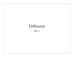 Diffusion Part 2