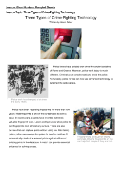 Three Types of Crime-Fighting Technology