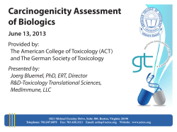 Carcinogenicity Assessment of Biologics