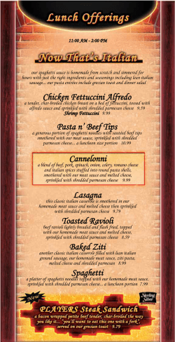 Chicken Fettuccini Alfredo Pasta n` Beef Tips Cannelonni