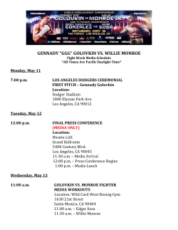 gennady &ldquo;ggg&rdquo; golovkin vs. willie monroe