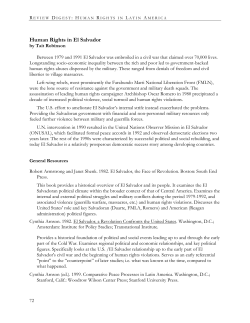 Human Rights in El Salvador