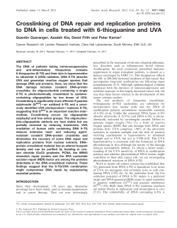 Crosslinking of DNA repair and replication proteins to DNA in cells
