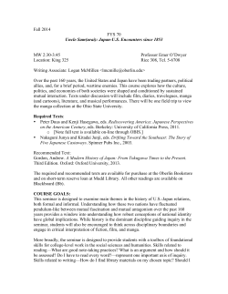 Fall 2014 FYS 70 Uncle Sam(urai)