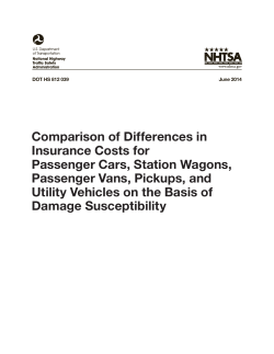 Comparison of Differences in Insurance Costs for Passenger Cars