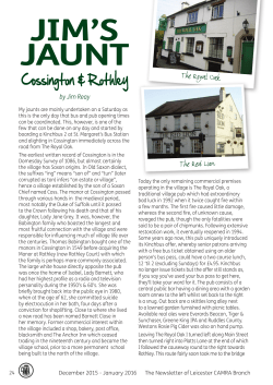 JIM`S JAUNT - Leicester CAMRA