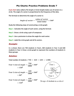 Pie Charts: Practice Problems Grade 7