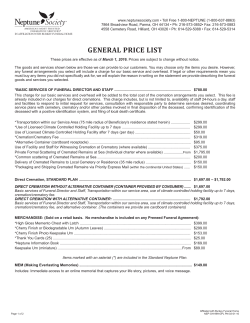 general price list