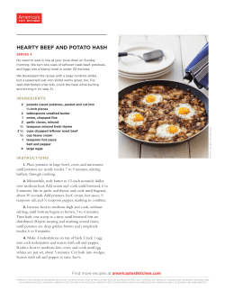 hearty beef and potato hash