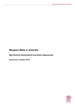 PDF (Mangoes Made in Australia) - Department of Agriculture and