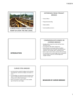 CURVED STEEL I-GIRDER BRIDGES RAMP GH OVER THE ERIE