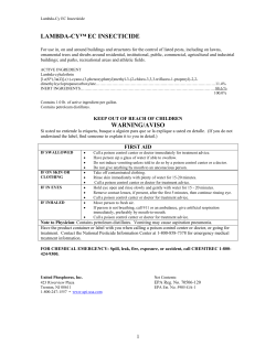 LAMBDA-CY&trade; EC INSECTICIDE