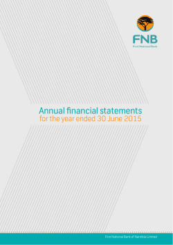 Annual financial statements