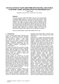 an evaluation of ausplume-prime with neutral and stable