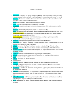 Chapter 1 vocabulary 1. Renaissance