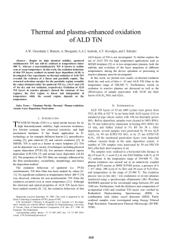 Thermal and plasma-enhanced oxidation of ALD TiN