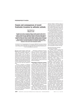 Causes and consequences of recent freshwater invasions by