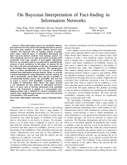 On Bayesian Interpretation of Fact