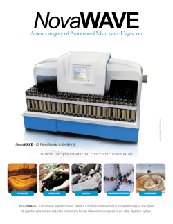 A new category of Automated Microwave Digestion