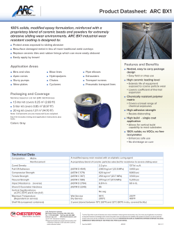 Product Datasheet: ARC BX1 - ARC Industrial Coatings