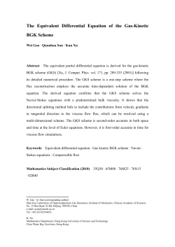 The Equivalent Differential Equation of the Gas