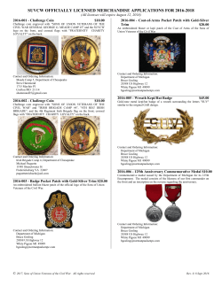 Official SUVCW License List
