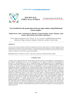 Novel method for the preparation of hexose sugar amines using