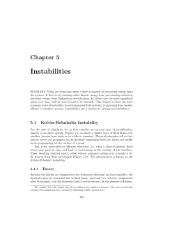 Instabilities