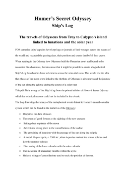 Homer`s Secret Odyssey