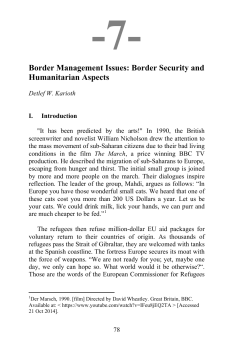 Border Management Issues: Border Security and Humanitarian