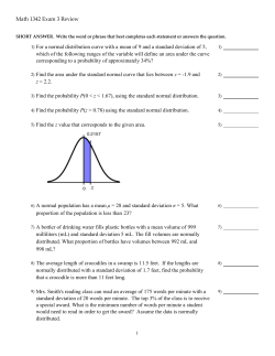 Math 1342 Exam 3 Review.tst