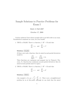 Solutions - Dartmouth Math Home