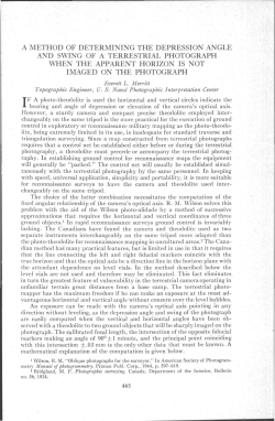 A Method Of Determining The Depression Angle And Swing