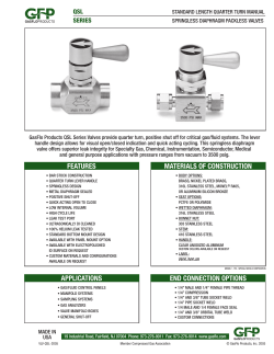 standard length quarter turn valves