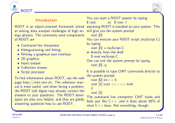 ROOT Introduction