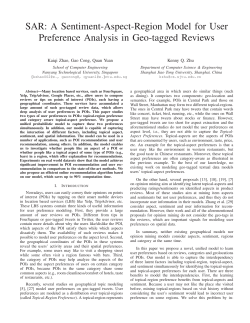 A Unified Model for User Preference Analysis in Geo