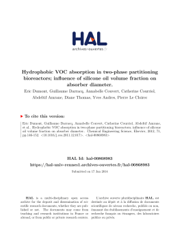 Hydrophobic VOC absorption in two-phase partitioning