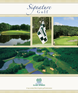 A top-ranked West Virginia golf destination A top