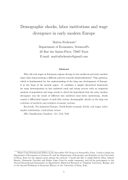 Demographic shocks, labor institutions and wage