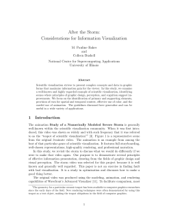 After the Storm: Considerations for Information Visualization