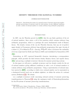 Density theorems for rational numbers