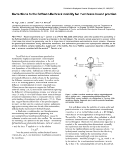 Corrections to the Saffman-Delbr&uuml;ck mobility for membrane